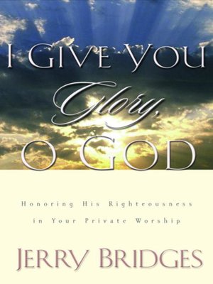 cover image of I Give You Glory, O God